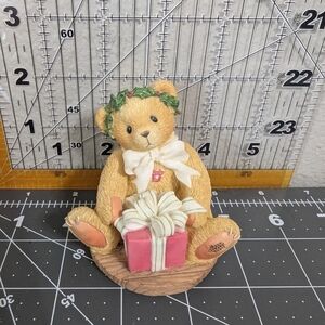 '98 Cherished Teddies Margy "I'm Wrapping Up A Little Holiday Joy To Send
